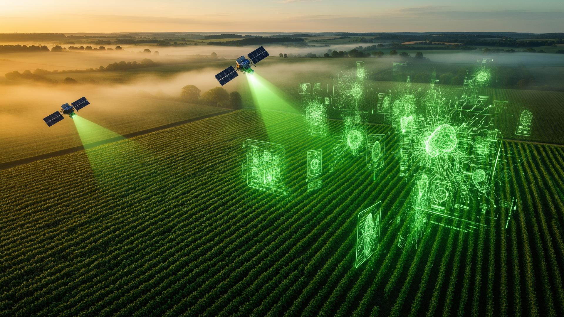 Farmland transformed into neural circuits